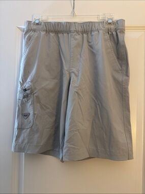Columbia Light Gray Kids' Outdoor Cargo Shorts